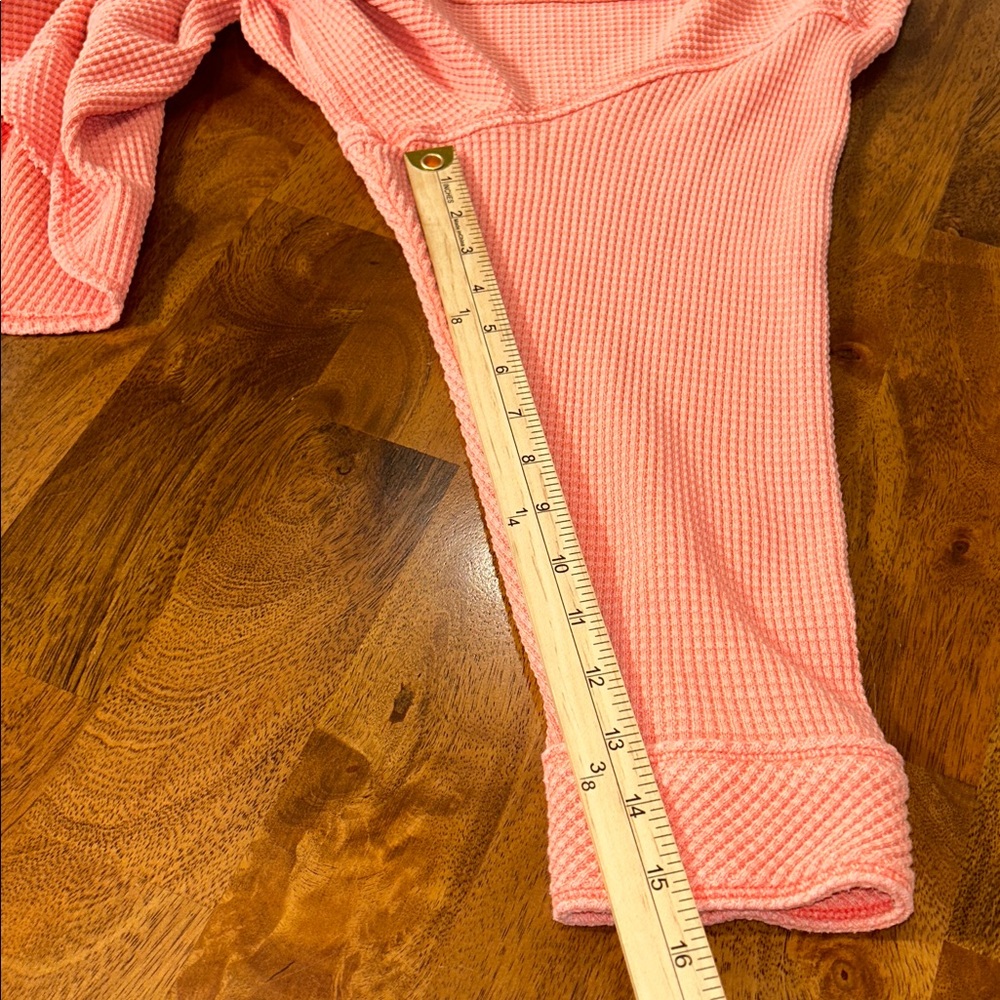 Aerie Lumberjane size L/G Coral Button-Down Shirt - Picture 7 of 8